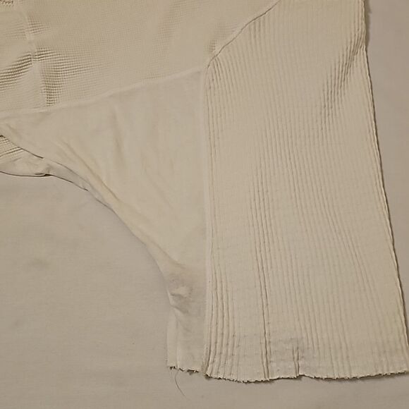 Free People Josie Waffle-Knit Top White S - Picture 10 of 10